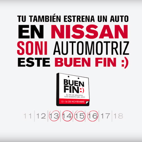 Promociones de El Buen Fin en Nissan