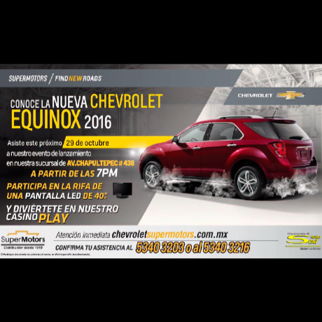 Presentación Nueva Chevrolet Equinox 2016 en Chevrolet Super Motors