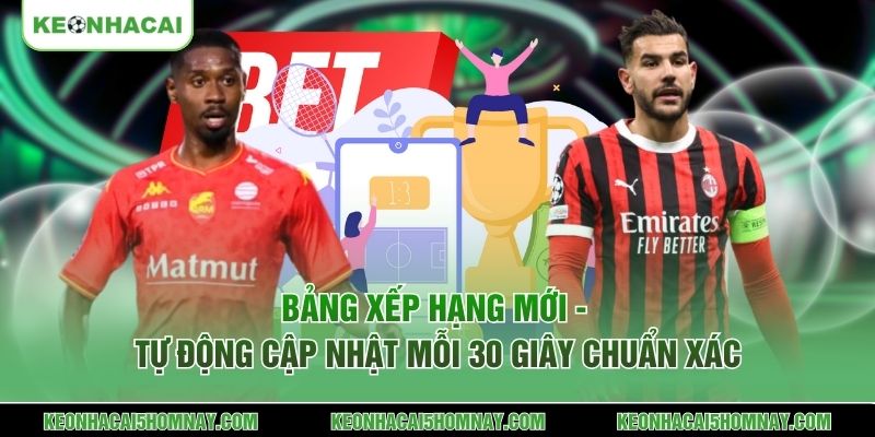 Bảng xếp hạng mới