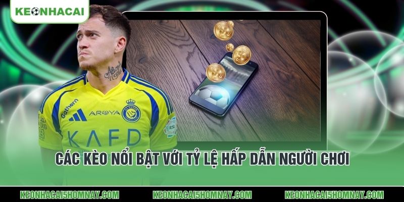 Các kèo nổi bật với tỷ lệ hấp dẫn người chơi